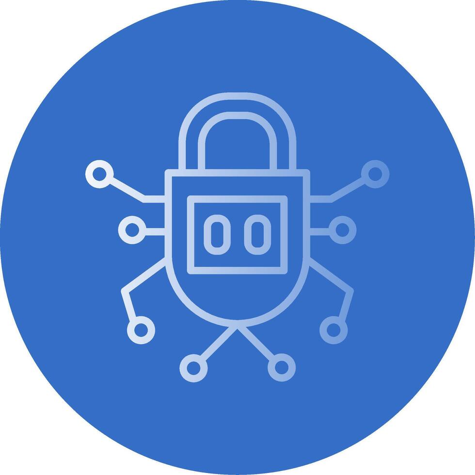 Security Flat Bubble Icon vector