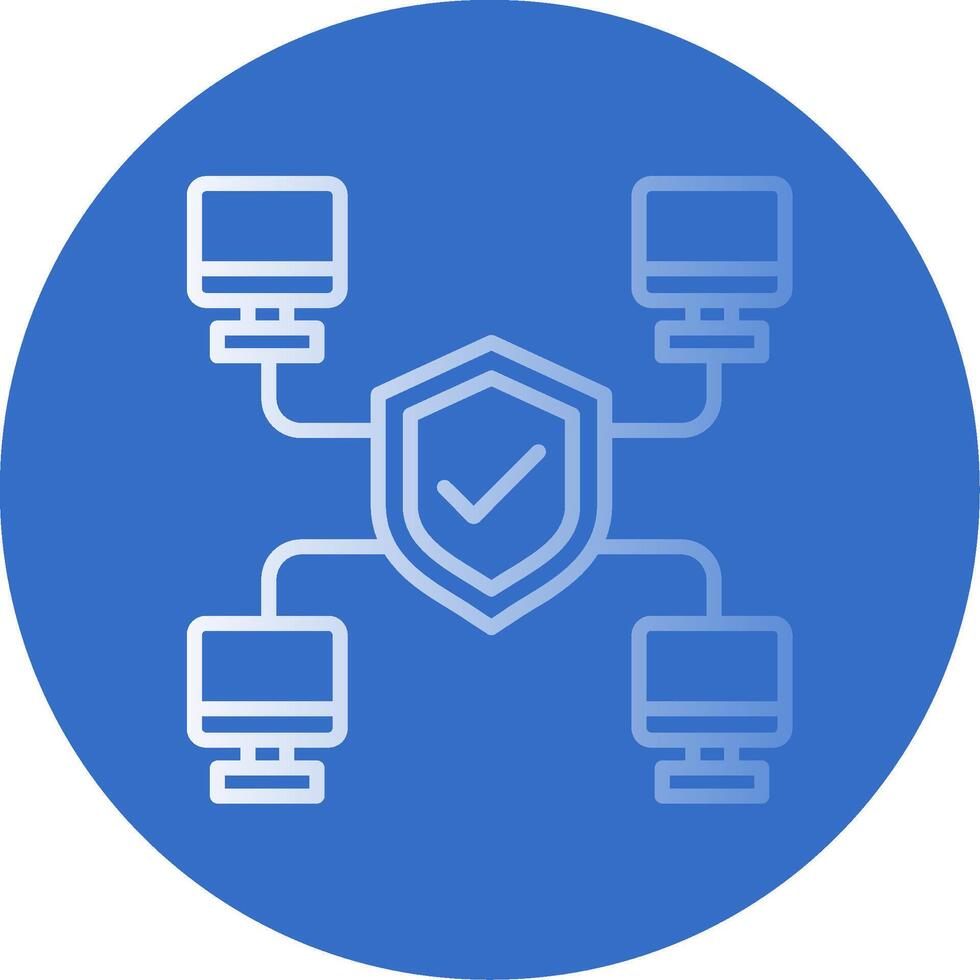 Network Flat Bubble Icon vector