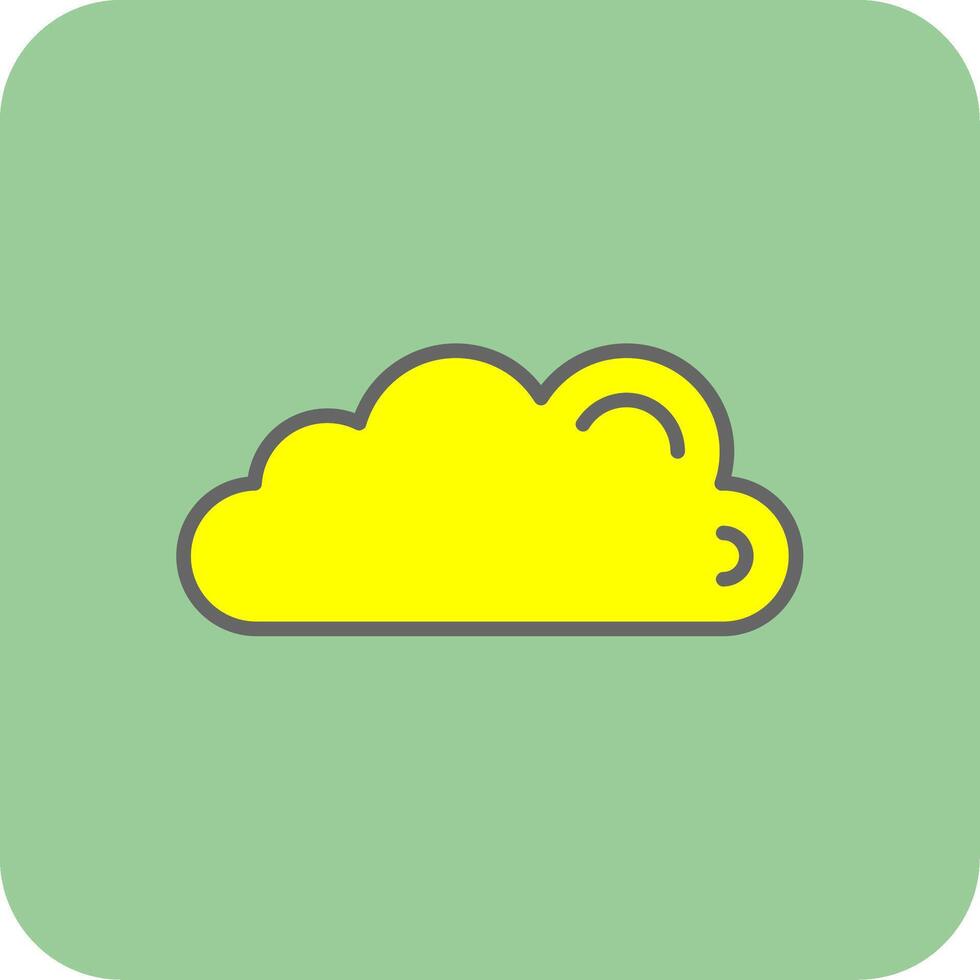 Cloud Glyph Gradient Corner Icon vector