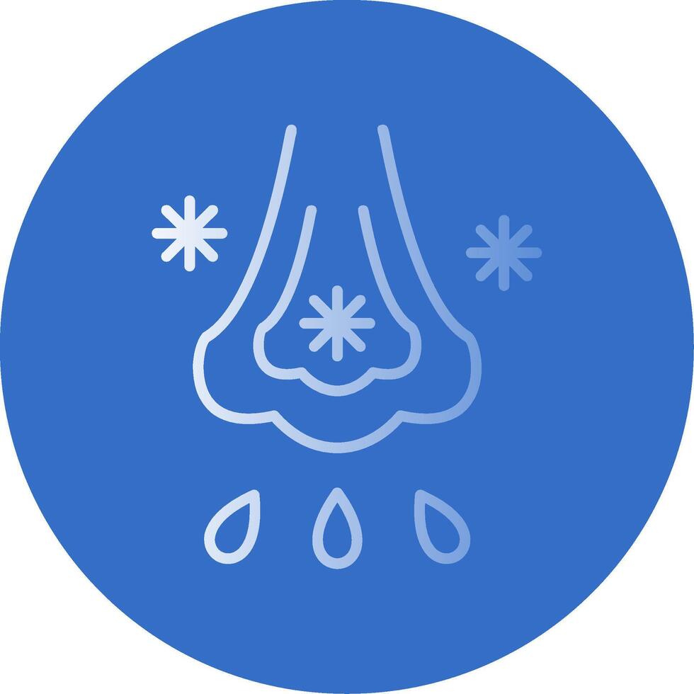 Immunlology Alergy Flat Bubble Icon vector