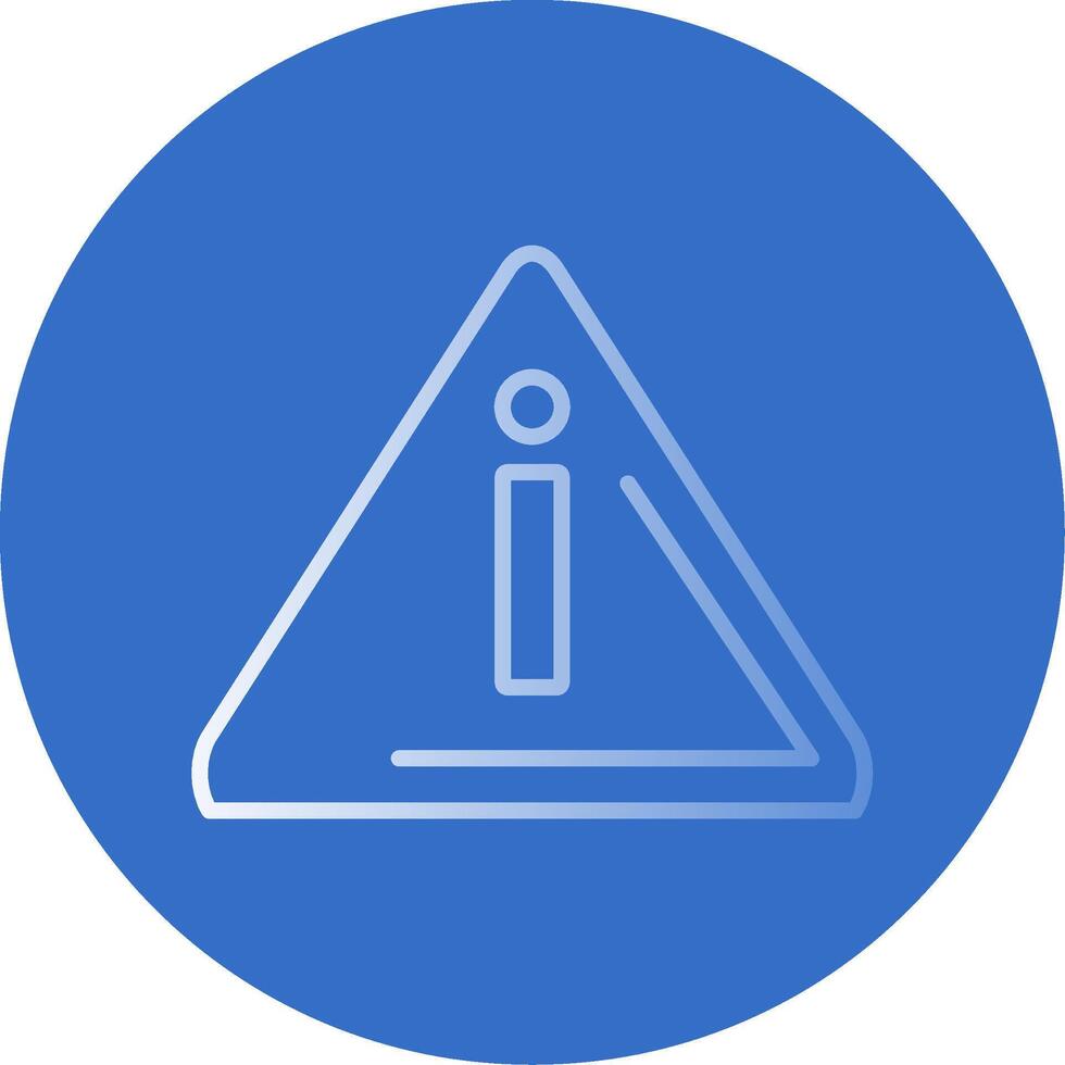 Alert Flat Bubble Icon vector