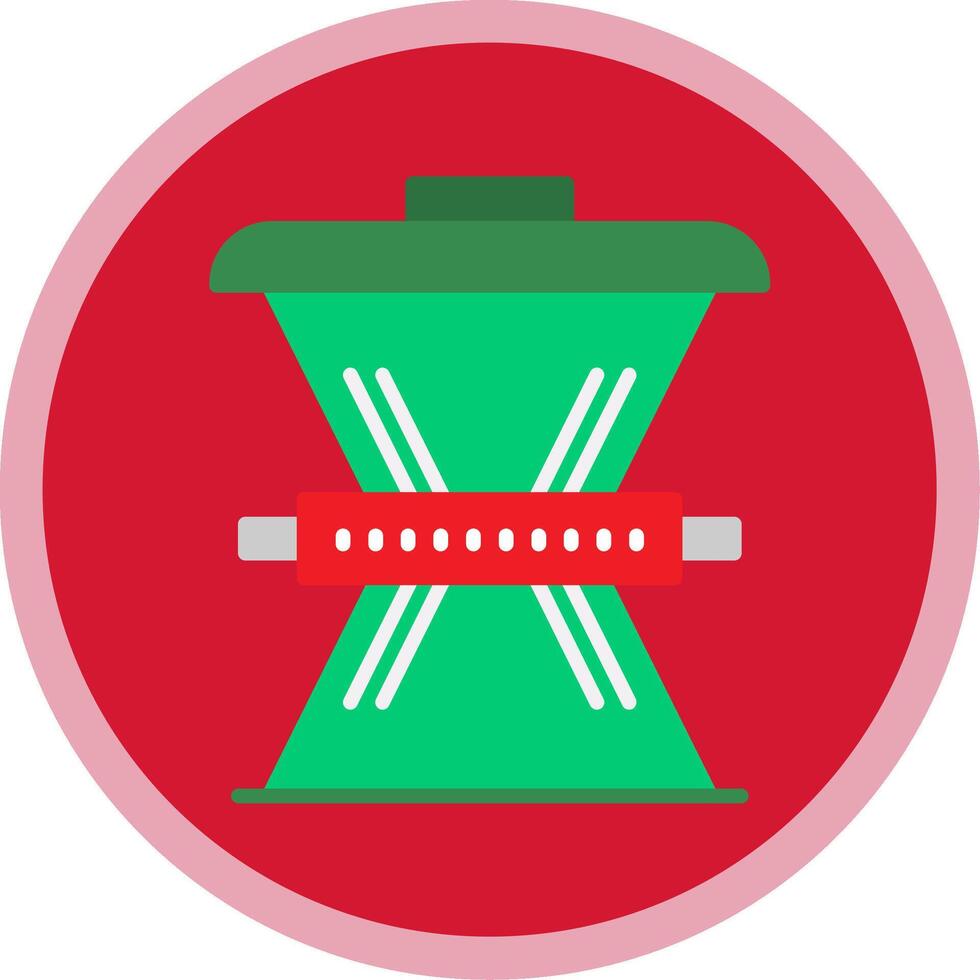 Waste Reduction Flat Multi Circle Icon vector