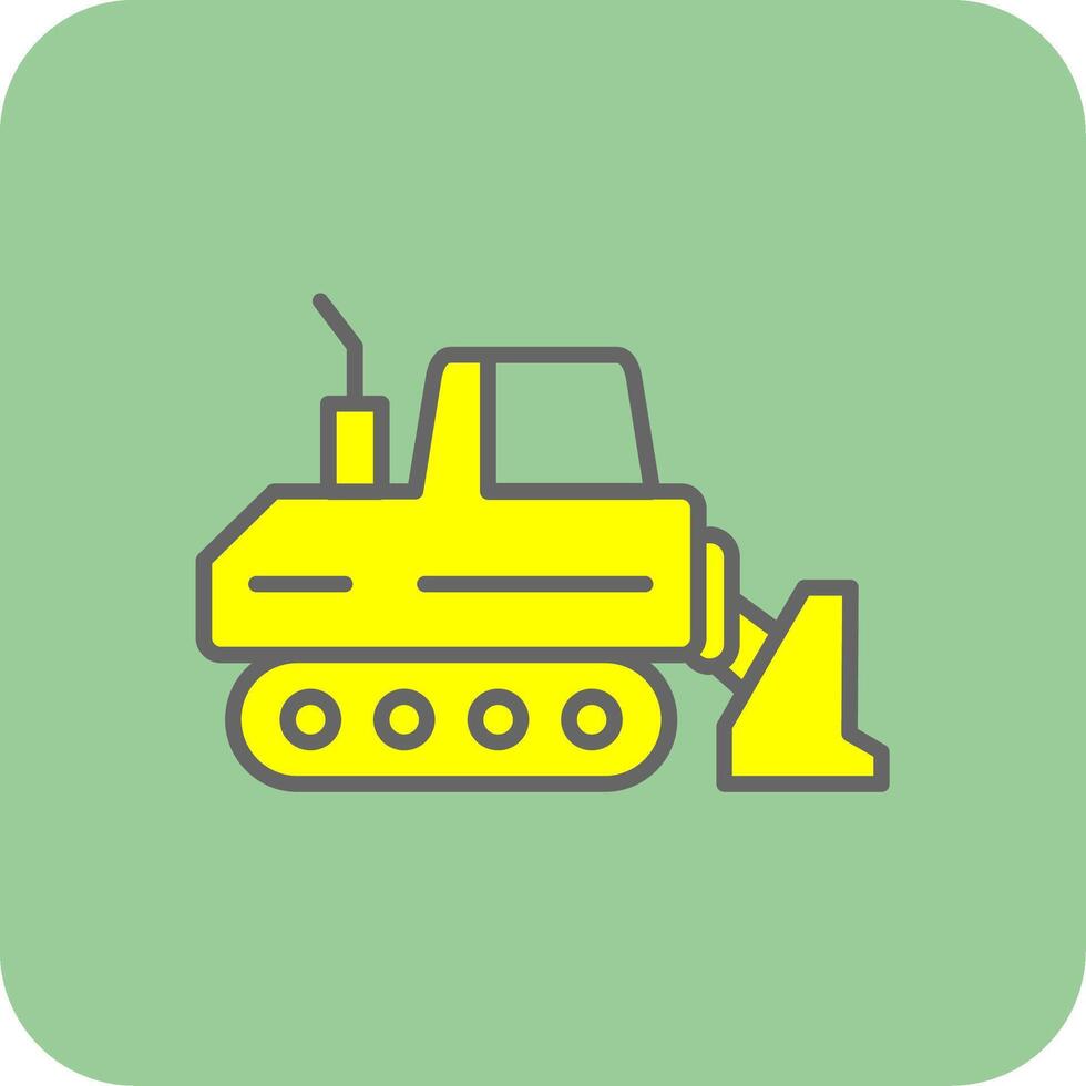 Drill Filled Yellow Icon vector