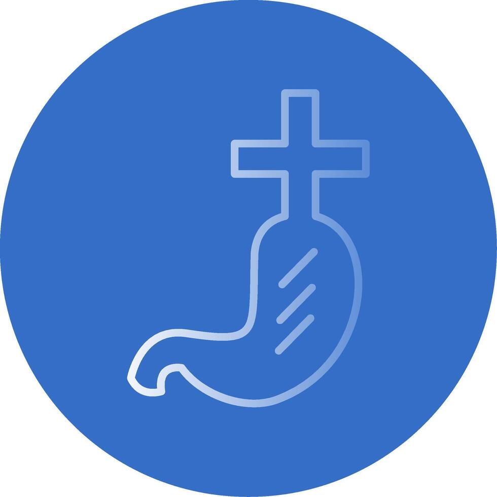 Gastroenterlogy Flat Bubble Icon vector