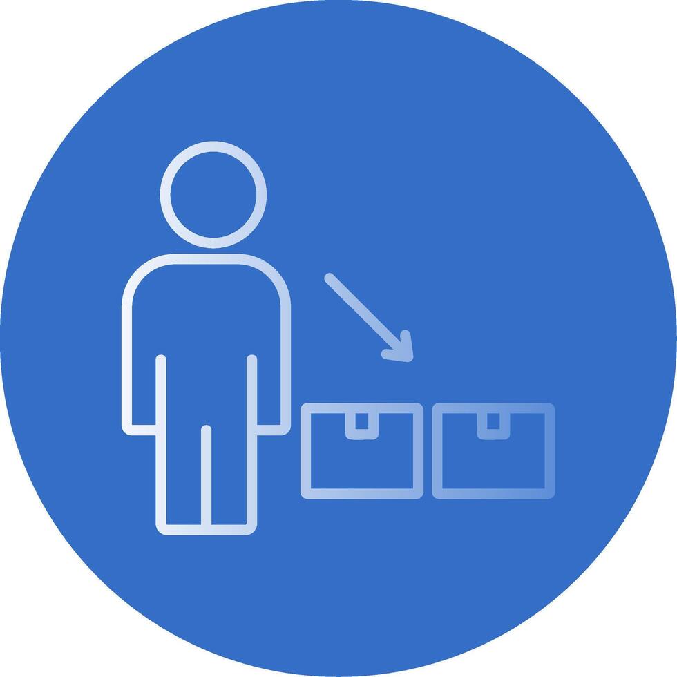 Your Product Flat Bubble Icon vector