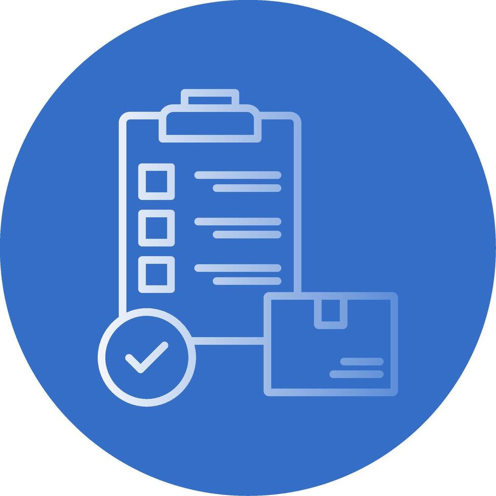Check Order Flat Bubble Icon vector