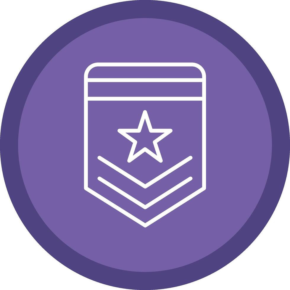 Badge Line Multi Circle Icon vector