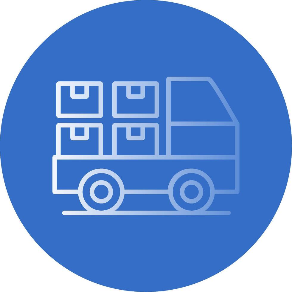 Logistics Flat Bubble Icon vector