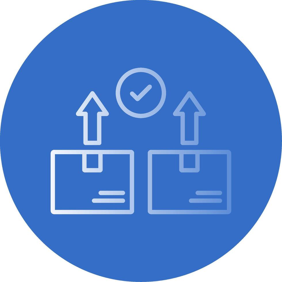 Parcel Flat Bubble Icon vector