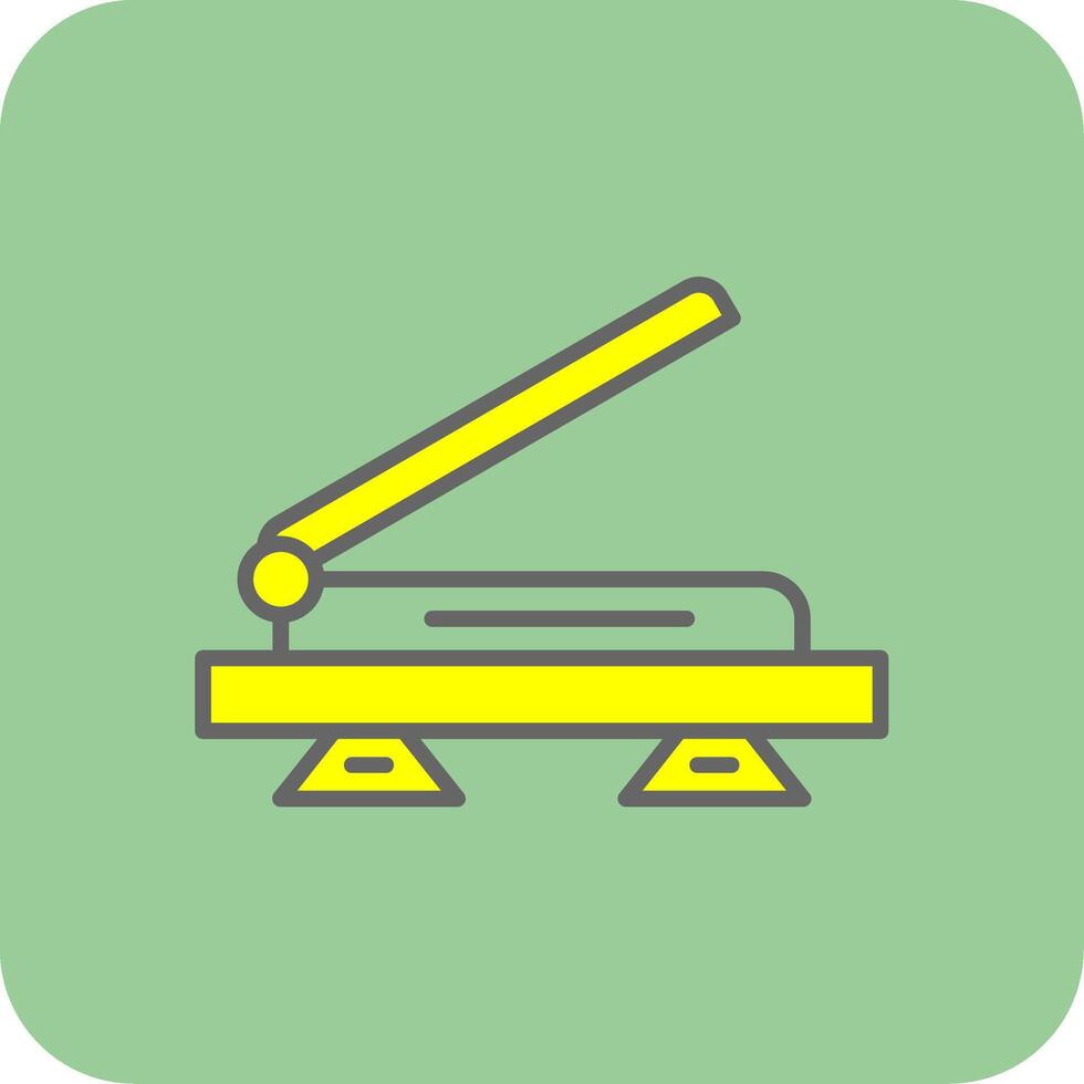 Scanner Filled Yellow Icon vector