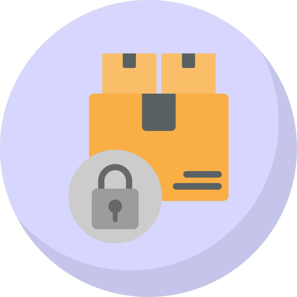 Delivering Protection Flat Bubble Icon vector