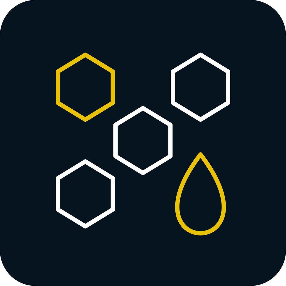 Honey Line Red Circle Icon vector