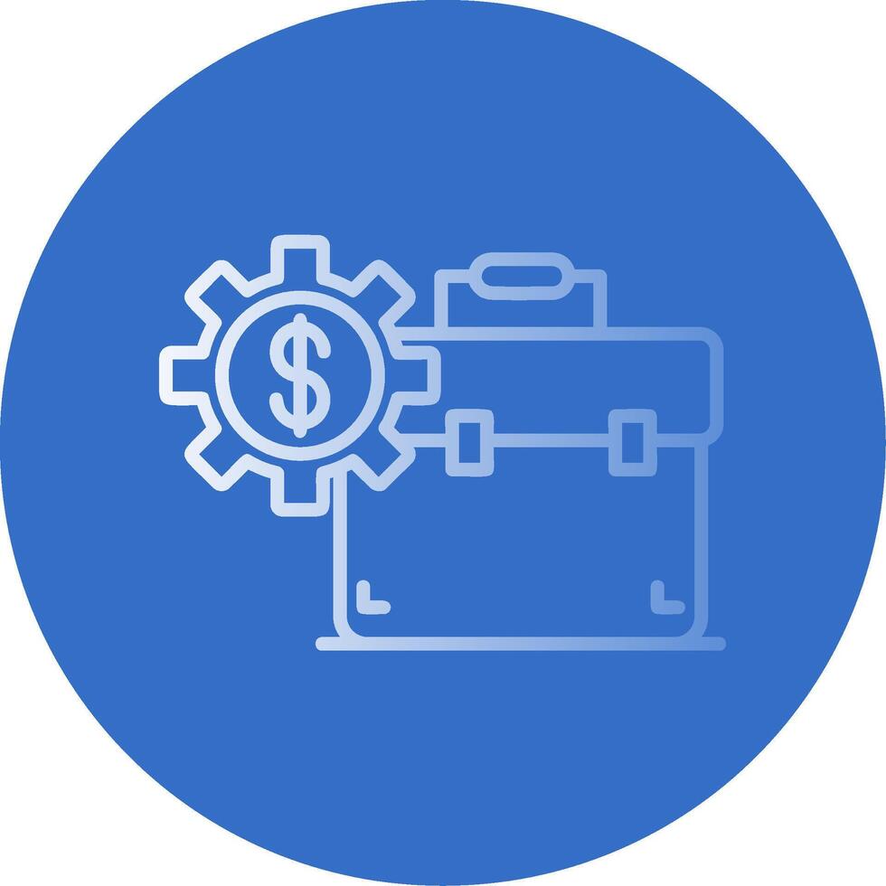 Investment Portfolio Flat Bubble Icon vector