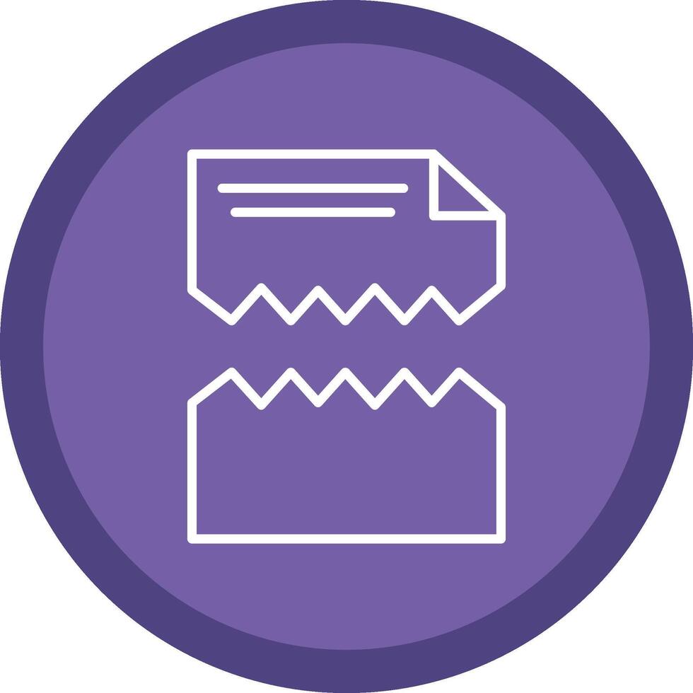 Ripped Line Multi Circle Icon vector