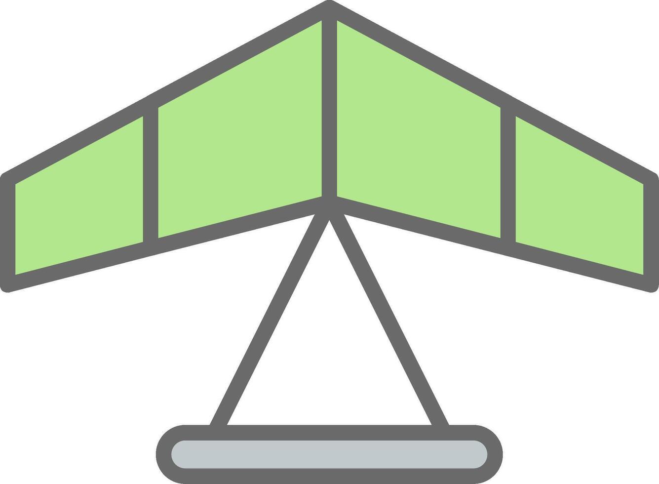 Gliding Line Filled Light Icon vector