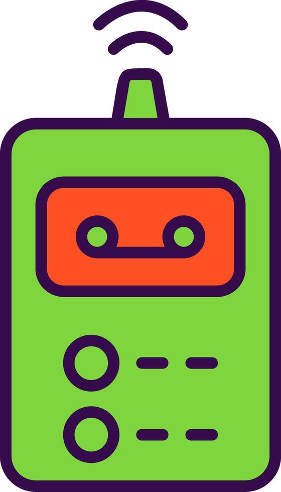 Recorder filled Design Icon vector