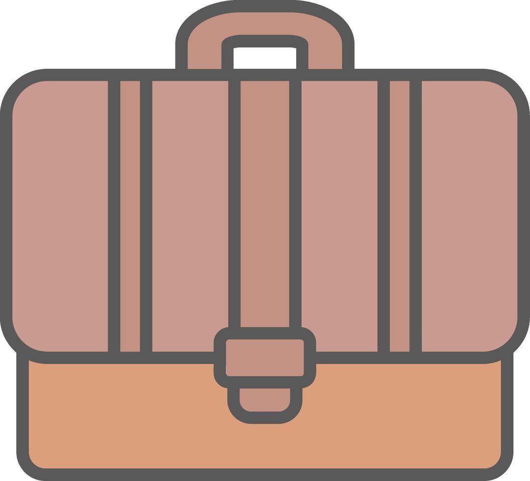 Portfolio Line Filled Light Icon vector