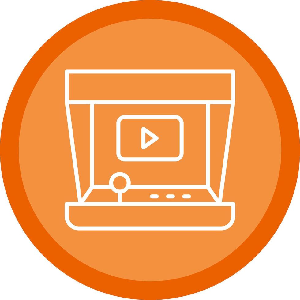 Arcade Line Multi Circle Icon vector