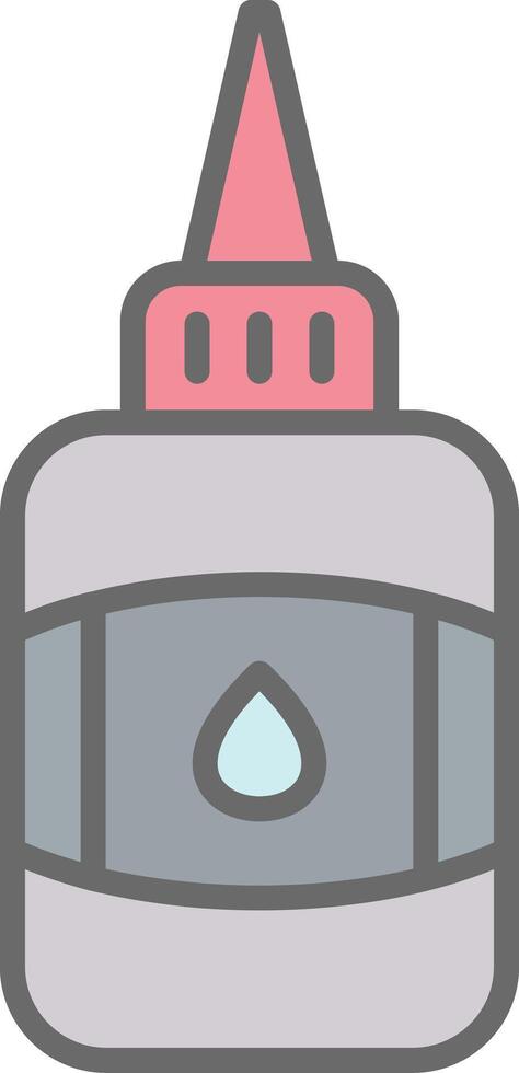 Glue Line Filled Light Icon vector