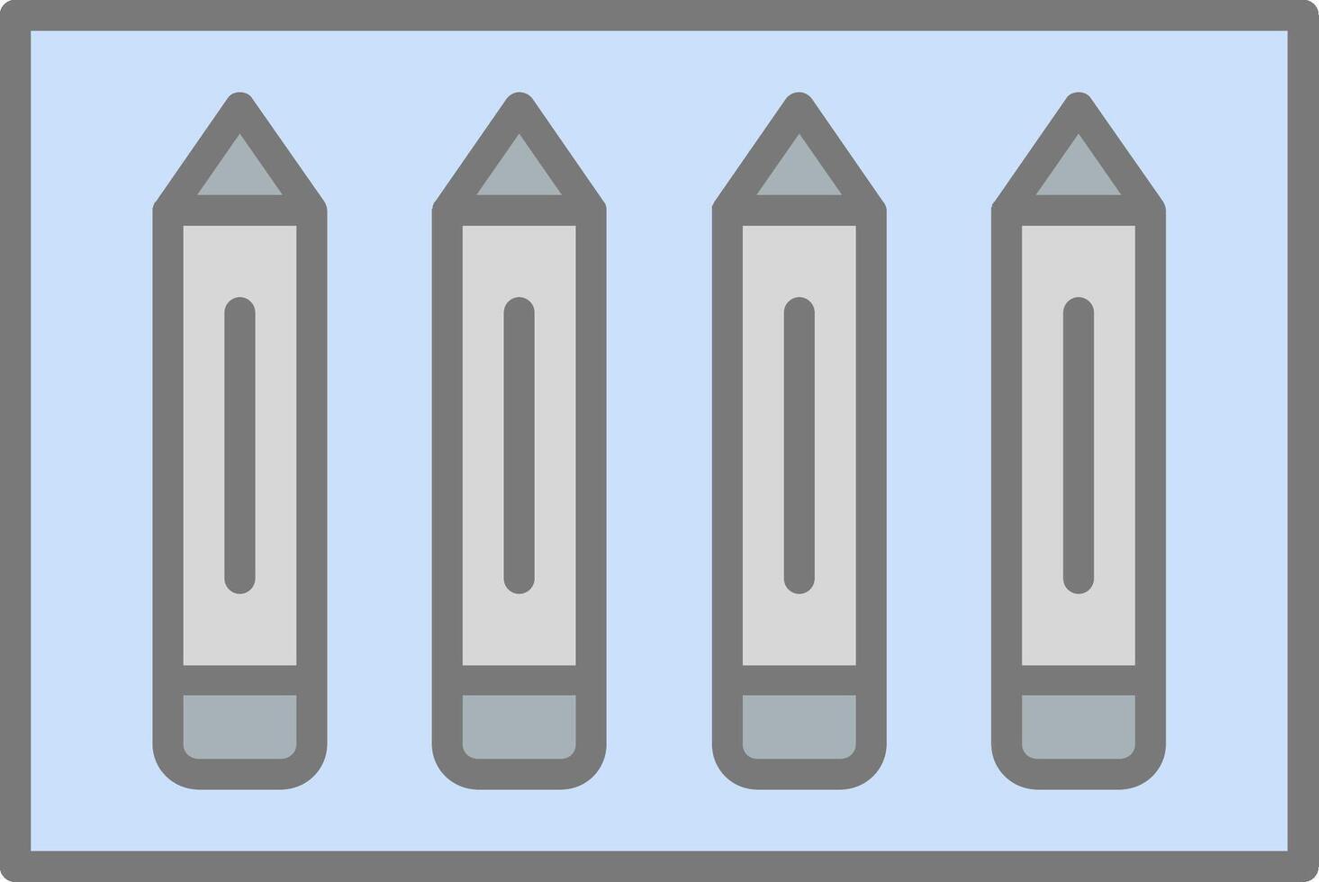 Pencil Line Filled Light Icon vector
