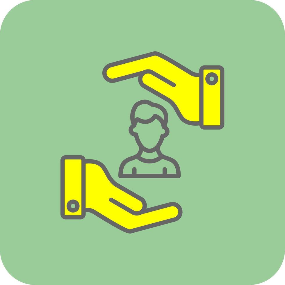 Product Filled Yellow Icon vector