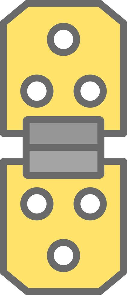 Hinge Line Filled Light Icon vector