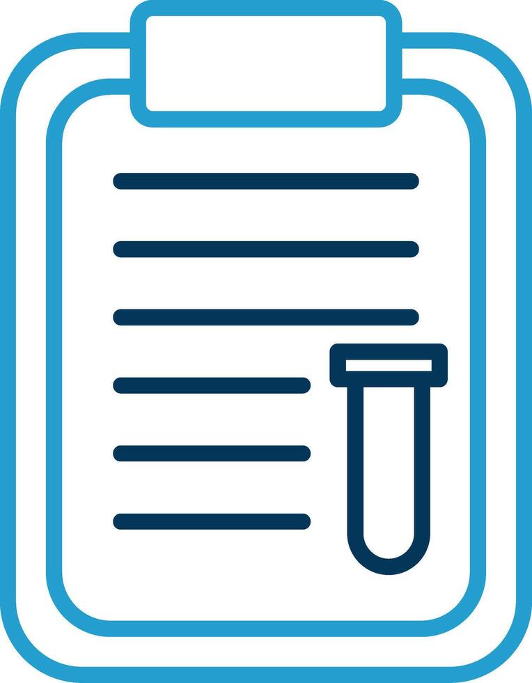 Notes Line Blue Two Color Icon vector