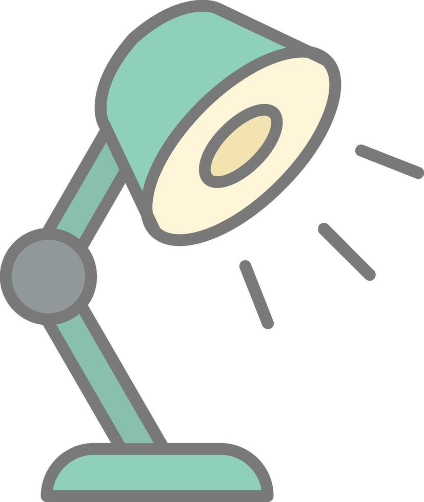 Lamp Line Filled Light Icon vector