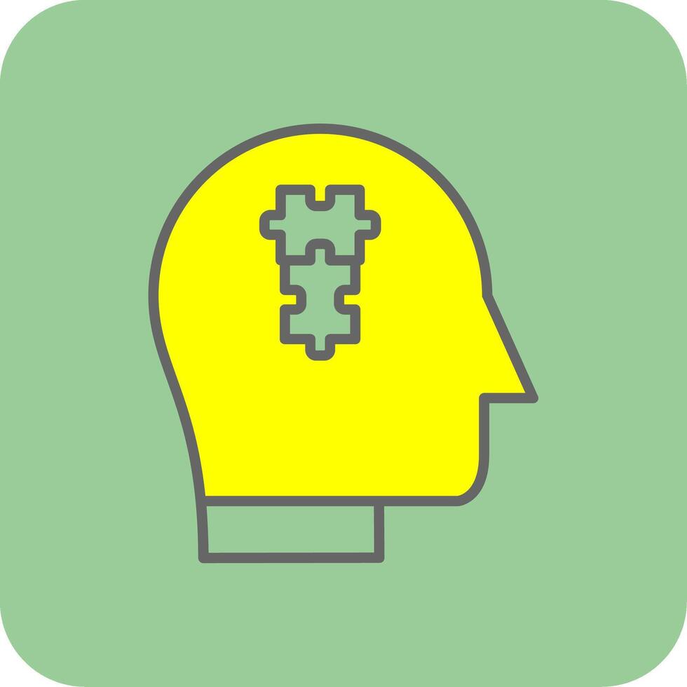 Logic Filled Yellow Icon vector