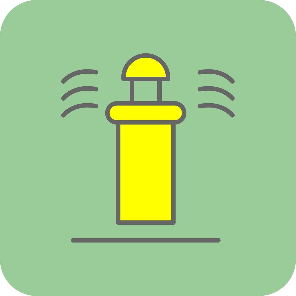 Sprinkler Filled Yellow Icon vector