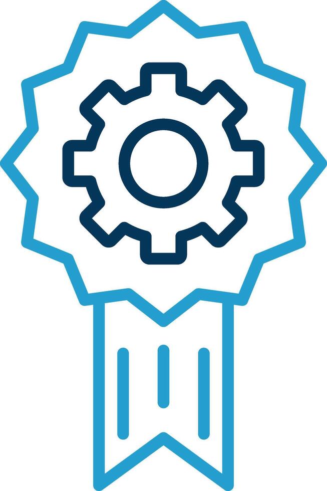 Computer control Line Blue Two Color Icon vector