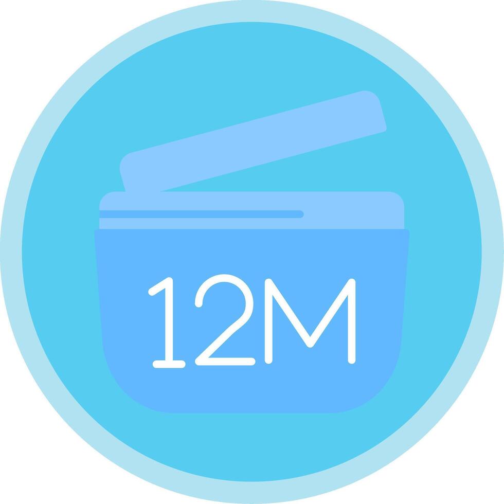 Expiry Flat Multi Circle Icon vector