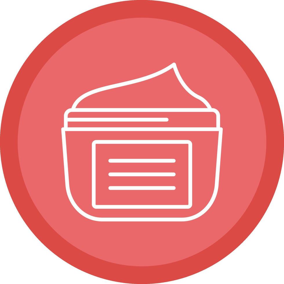 Moisturizer Line Multi Circle Icon vector
