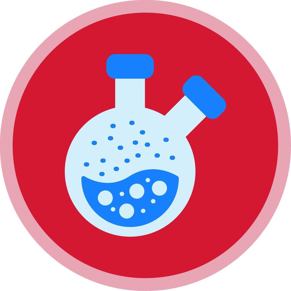Flask Flat Multi Circle Icon vector