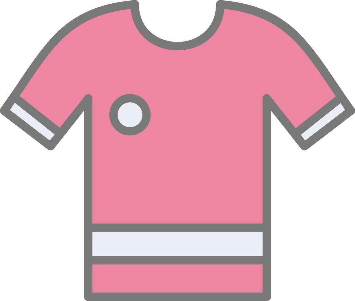 Shirt Line Filled Light Icon vector