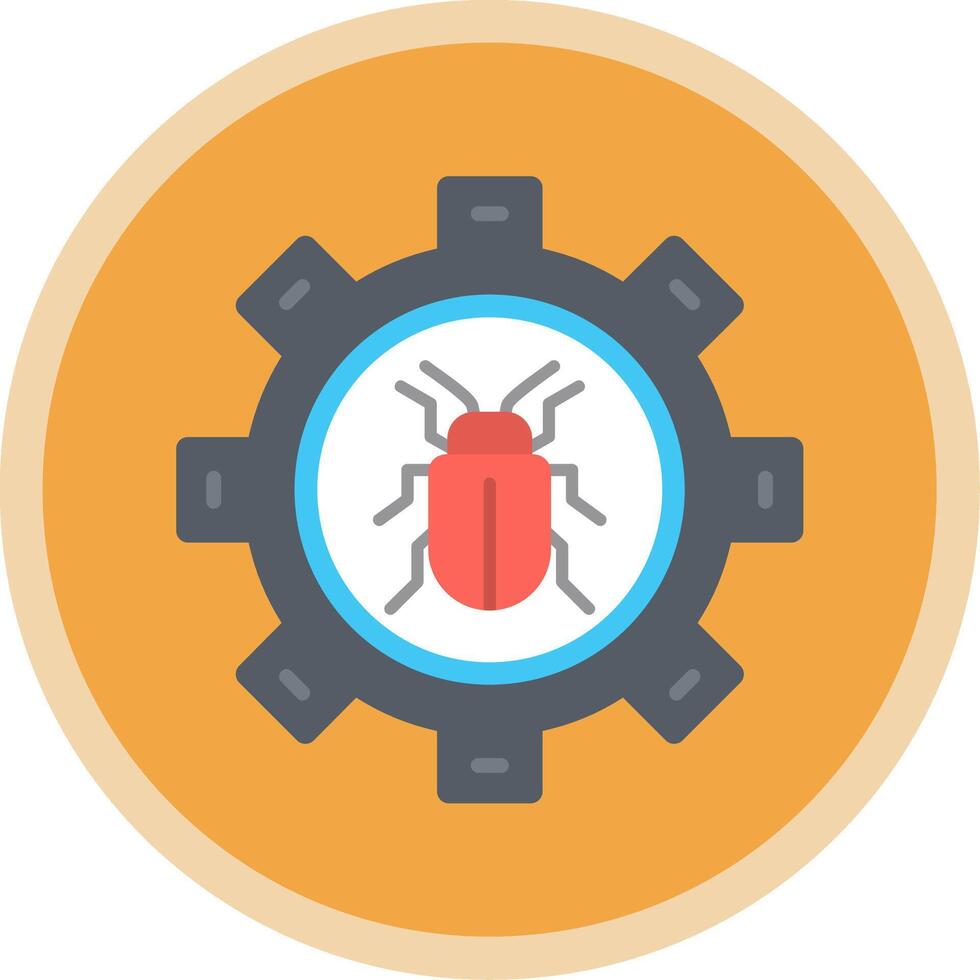 ajuste plano multi circulo icono vector