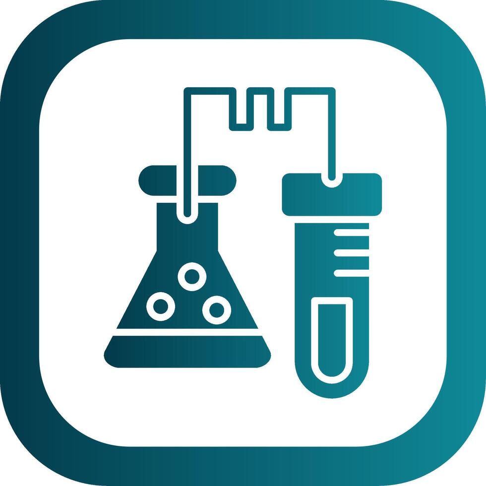 Laboratory Glyph Gradient Corner Icon vector