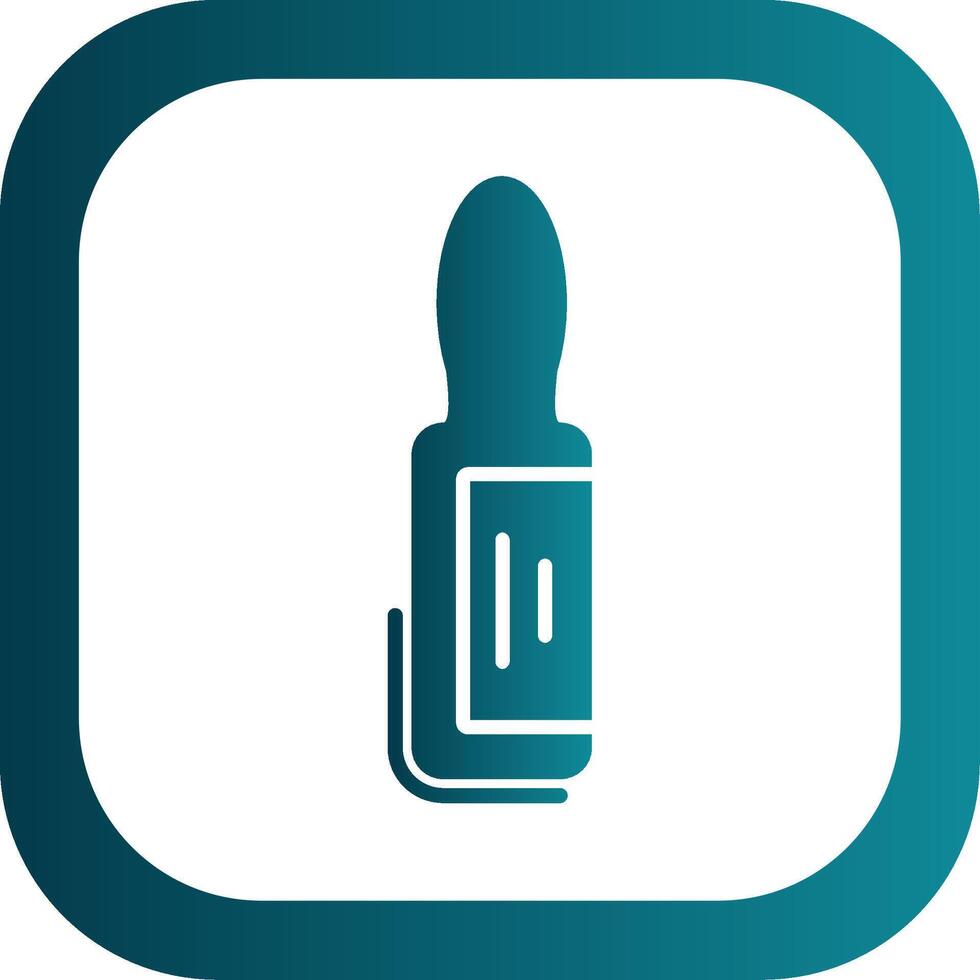 Ampoule Glyph Gradient Corner Icon vector
