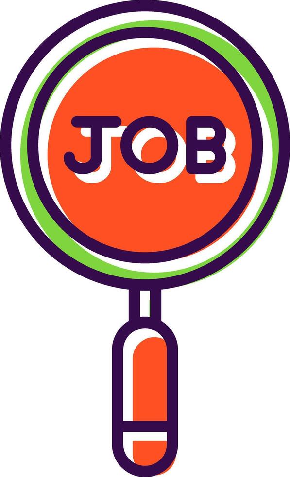 Job Search filled Design Icon vector