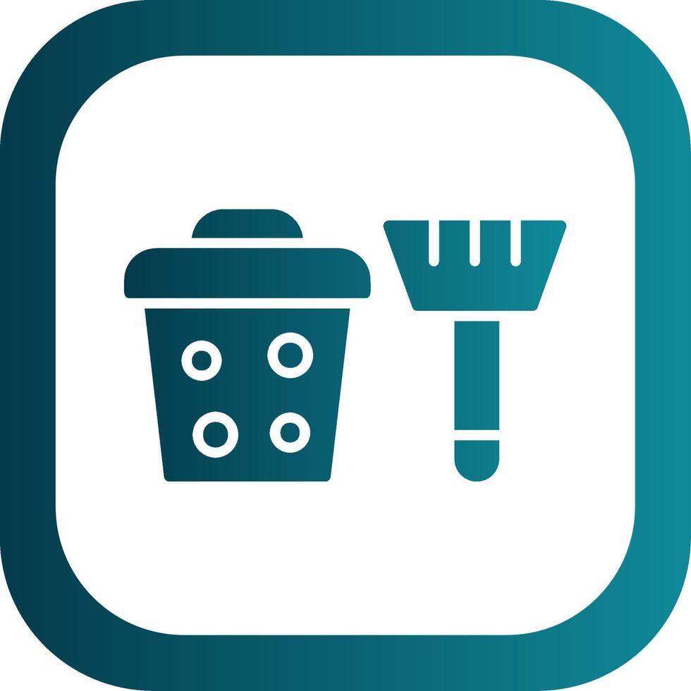 Cleaning Equipment Filled Yellow Icon vector
