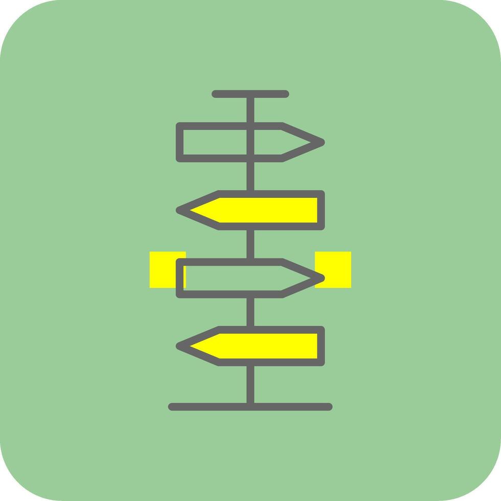 Signpost Filled Yellow Icon 44086127 Vector Art at Vecteezy