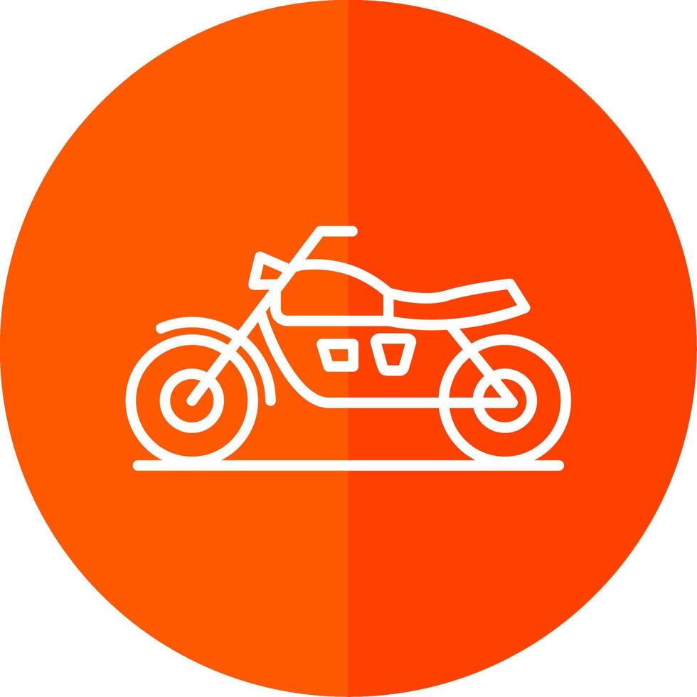 Motercycles Line Red Circle Icon vector