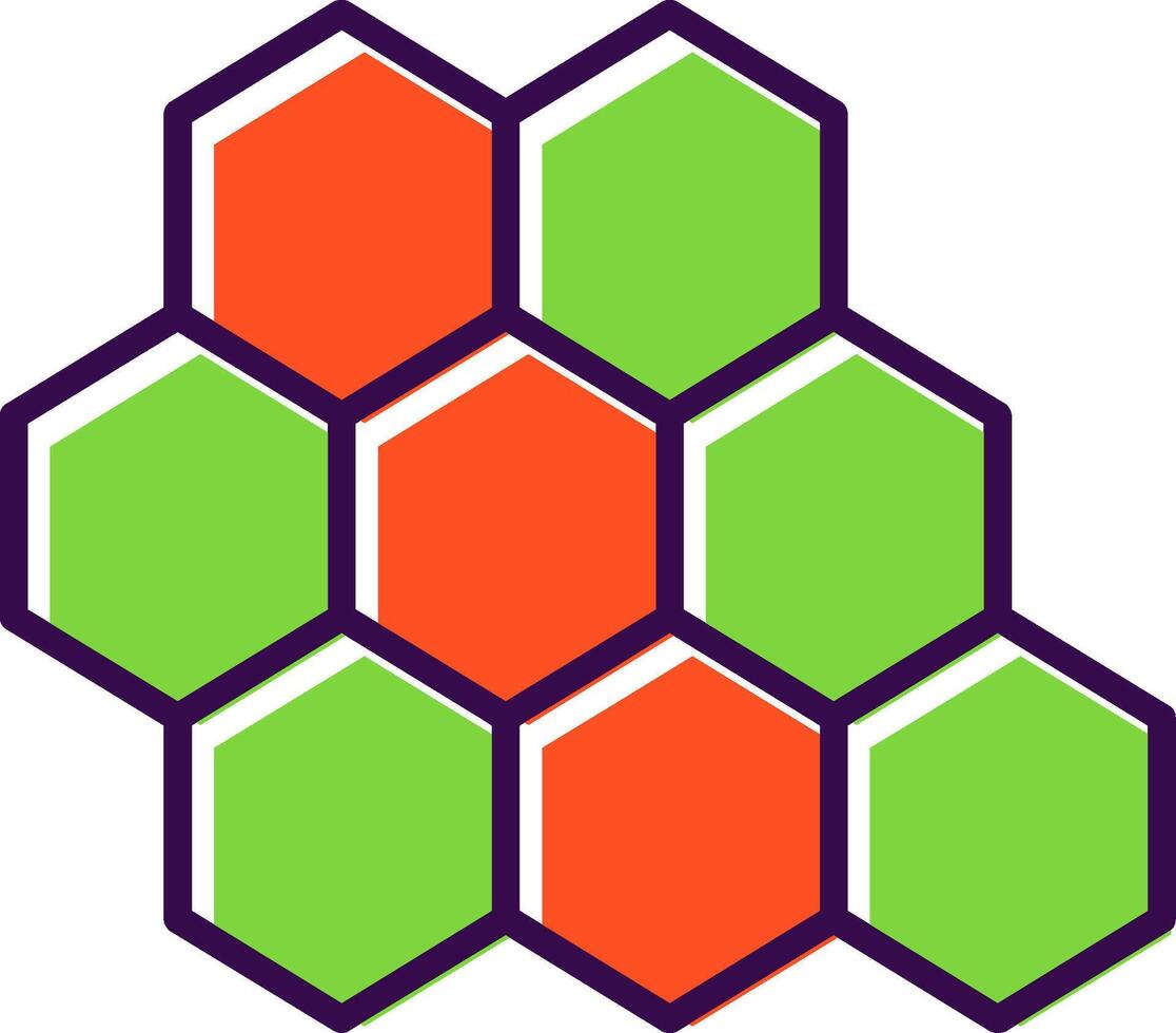 Bee Hive filled Design Icon vector