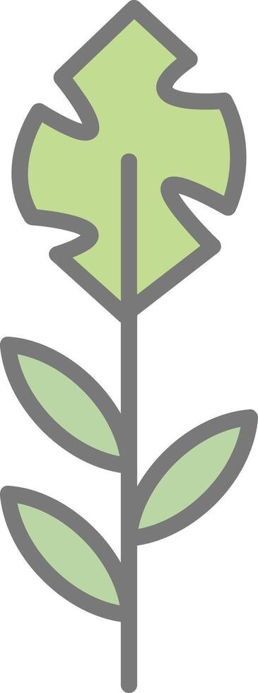 Plant Line Filled Light Icon vector