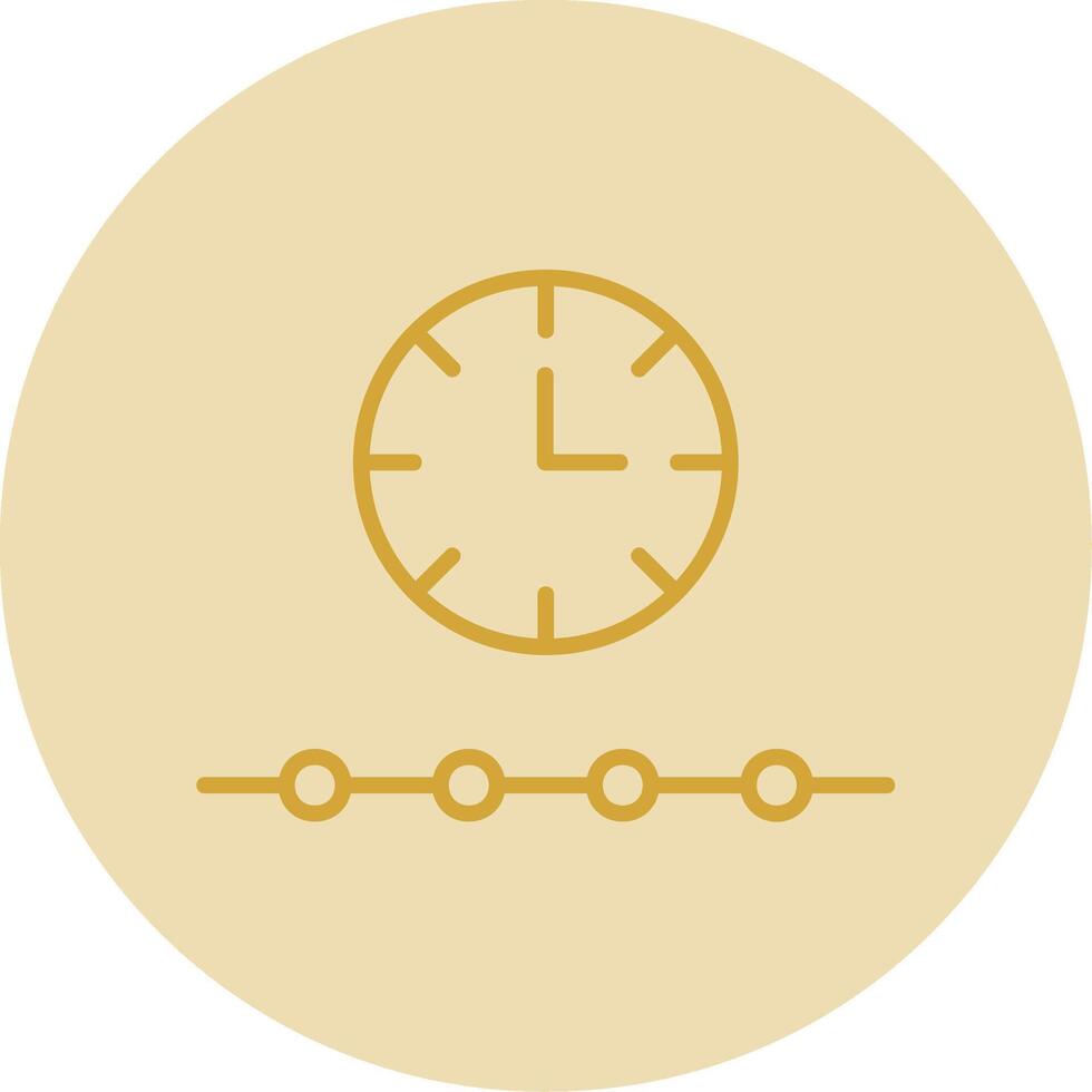 gratis hora línea amarillo circulo icono vector