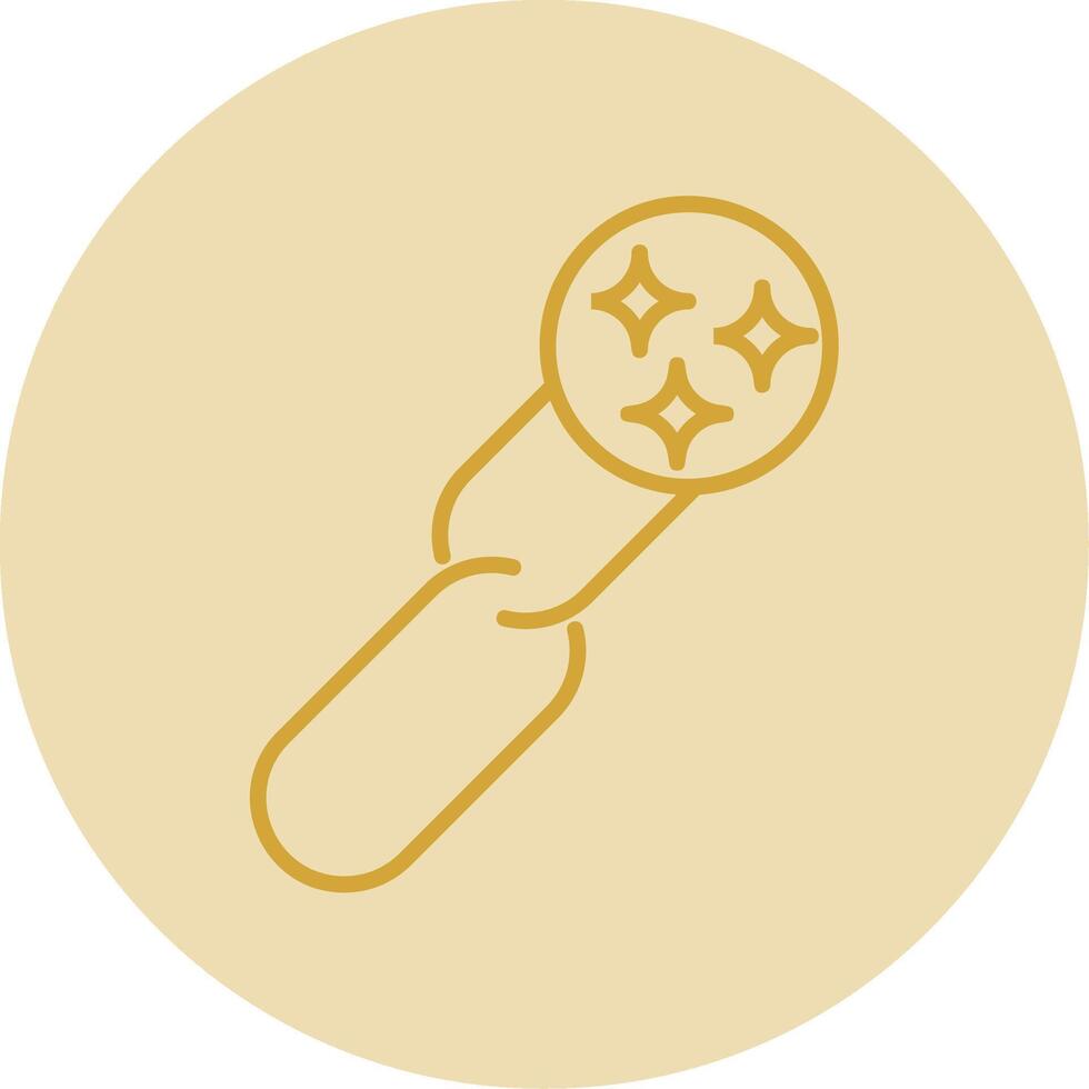 Clean URL Line Yellow Circle Icon vector