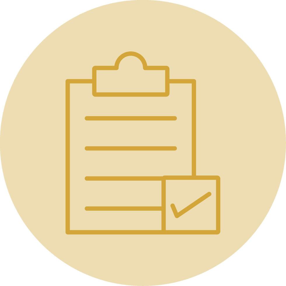 Directory Submission Line Yellow Circle Icon vector