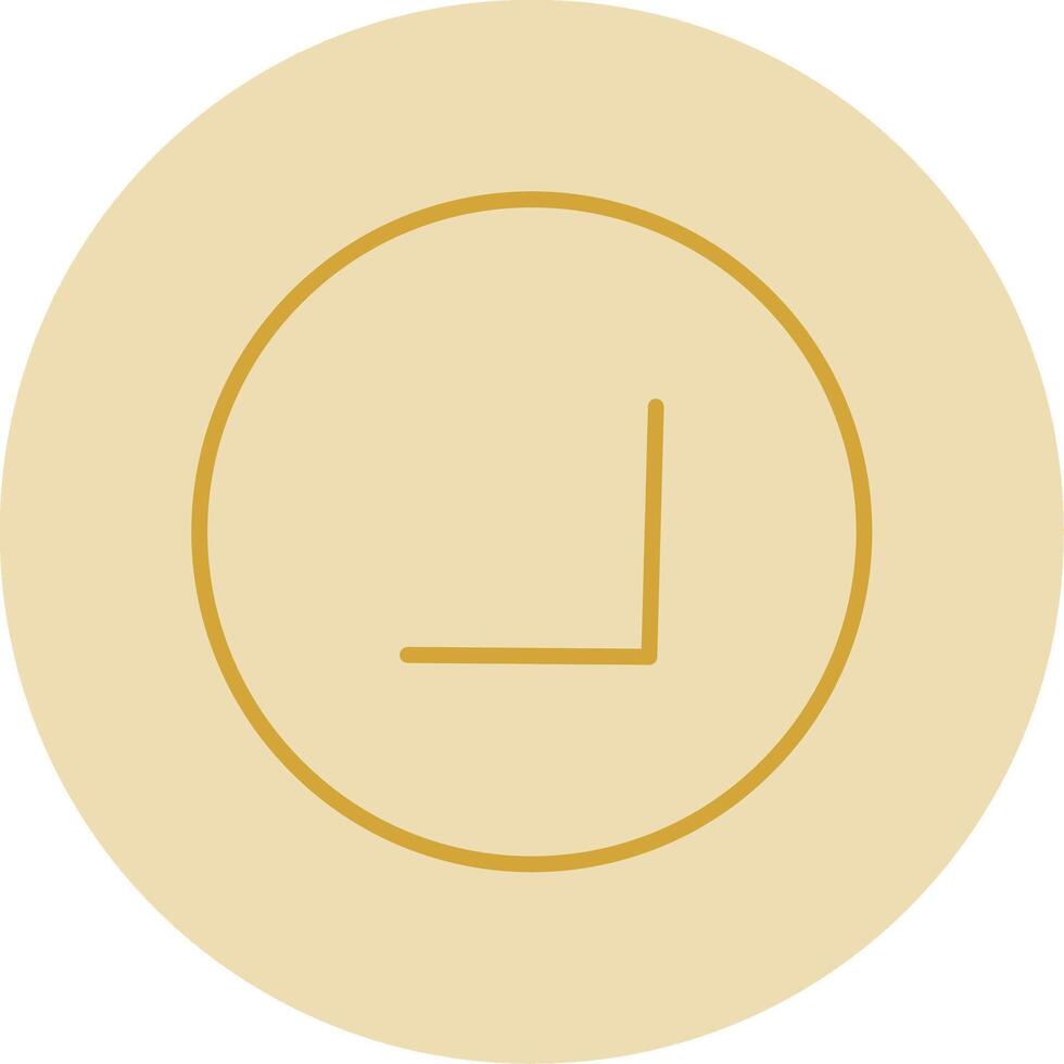 Chevron Line Yellow Circle Icon vector