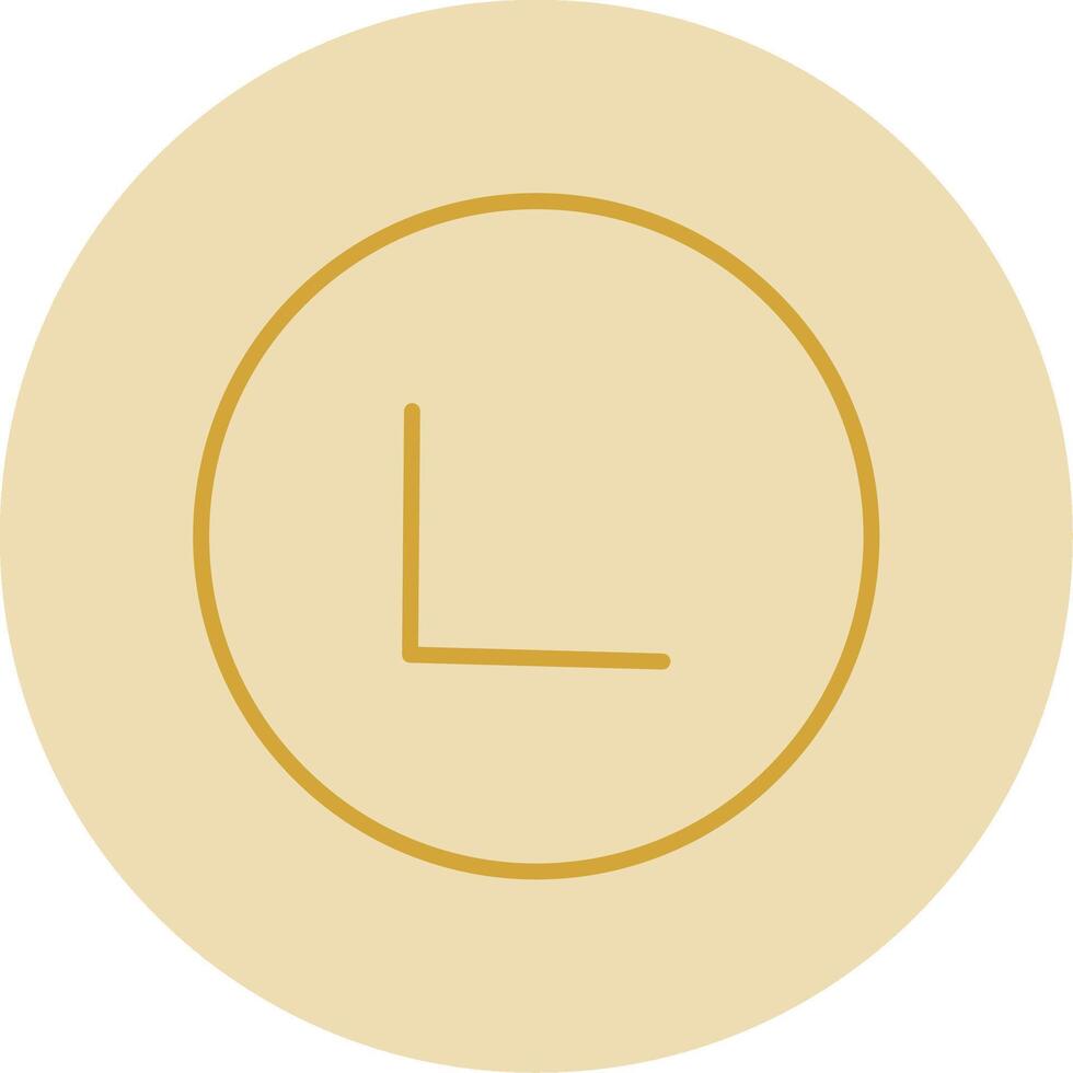 Chevron Line Yellow Circle Icon vector