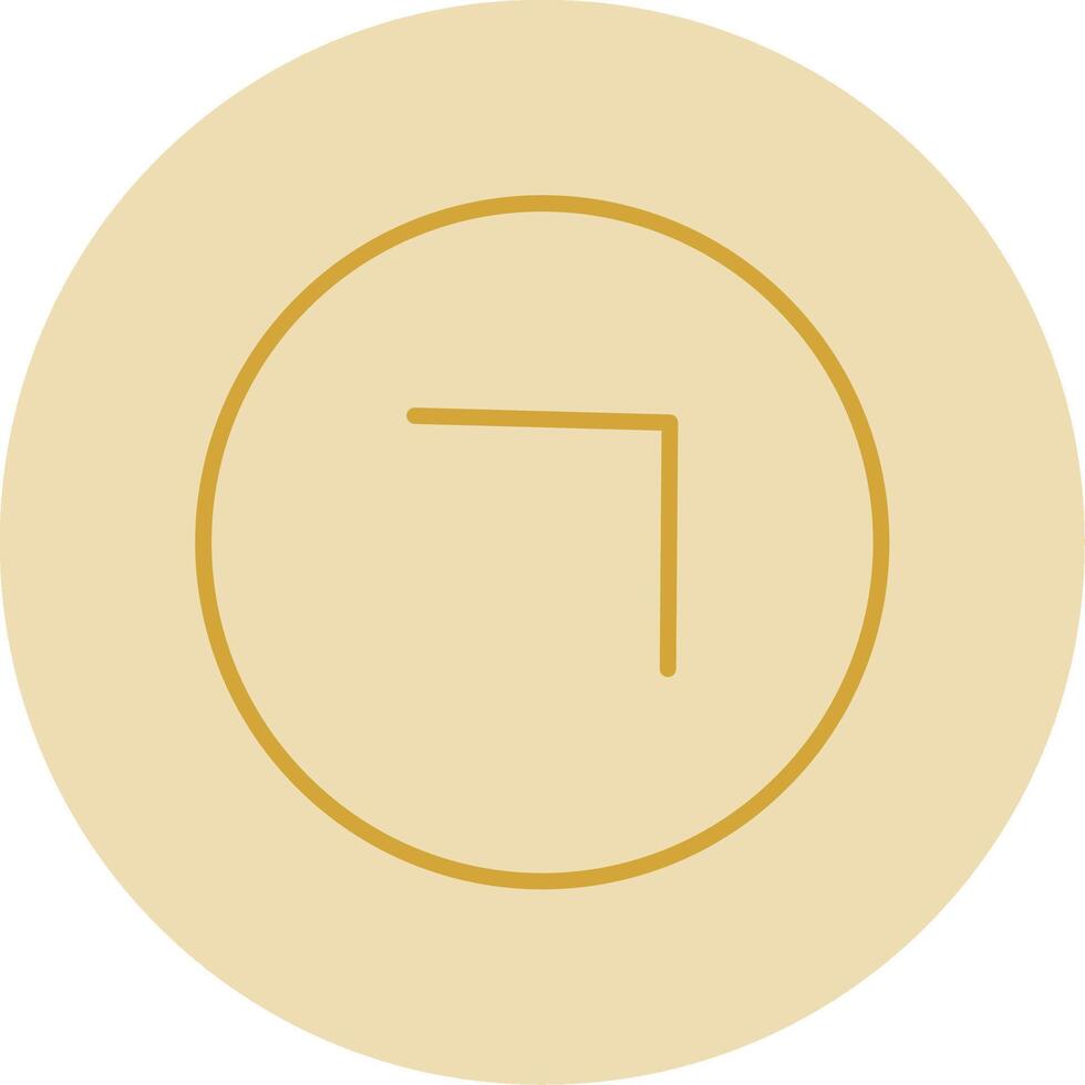 Chevron Line Yellow Circle Icon vector